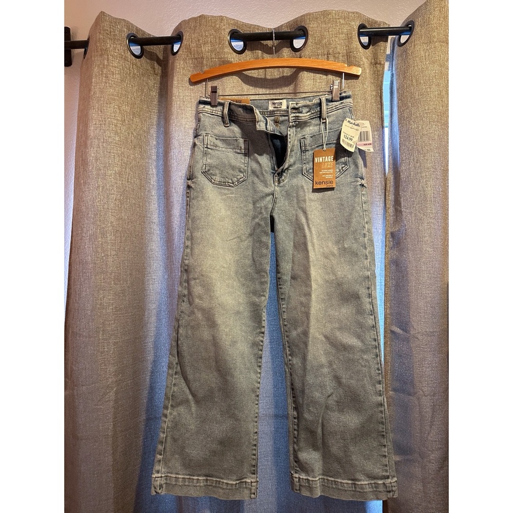 Kensie Women's Light Wash The Kaya High-Rise Wide Leg Jeans